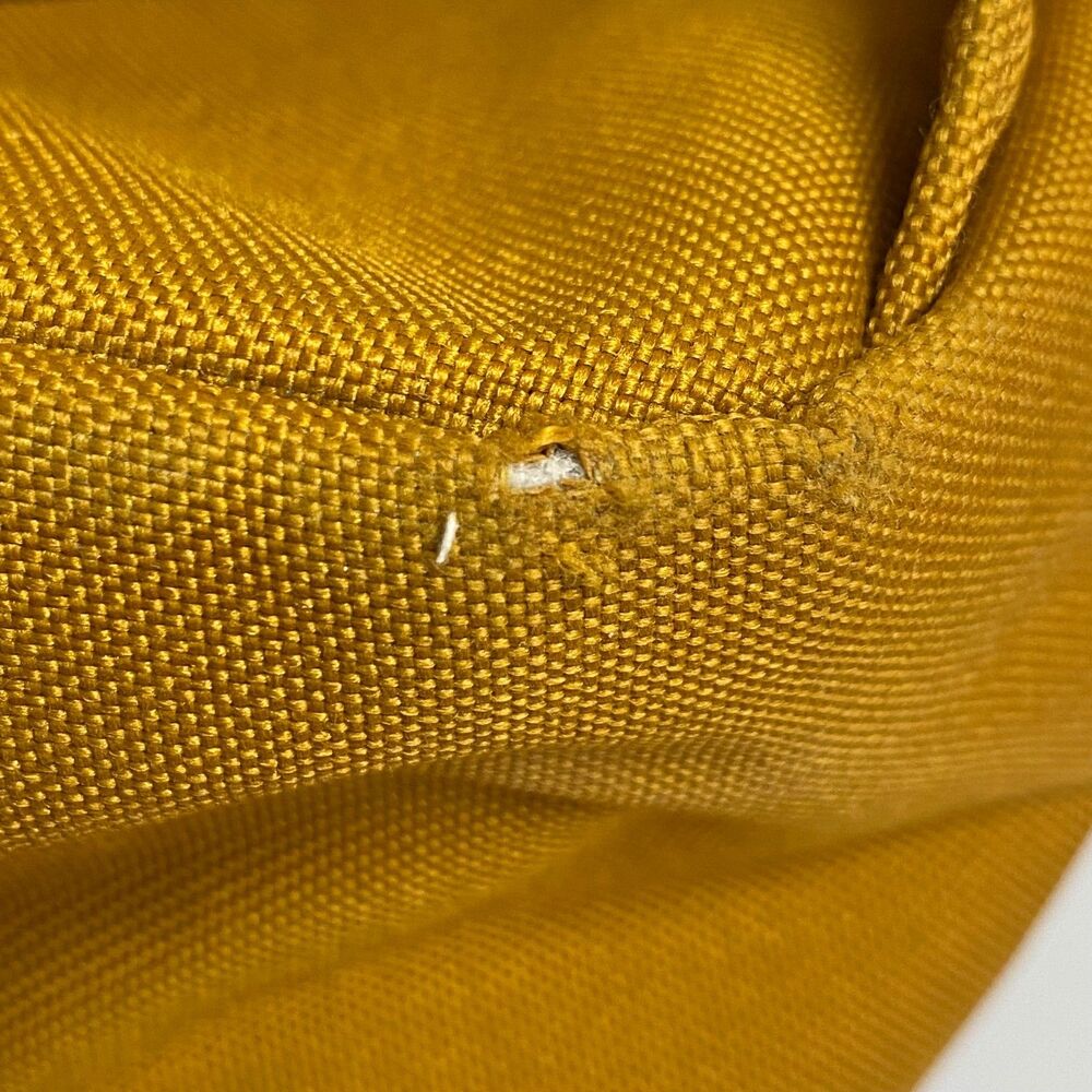 Herschel Mini Canvas Backpack Small Dark Mustard Yellow Zippers Read - Picture 6 of 16